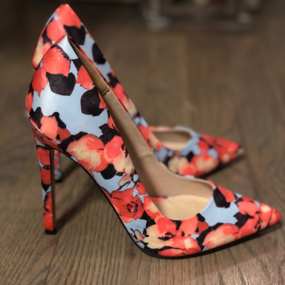 ASOS floral pumps